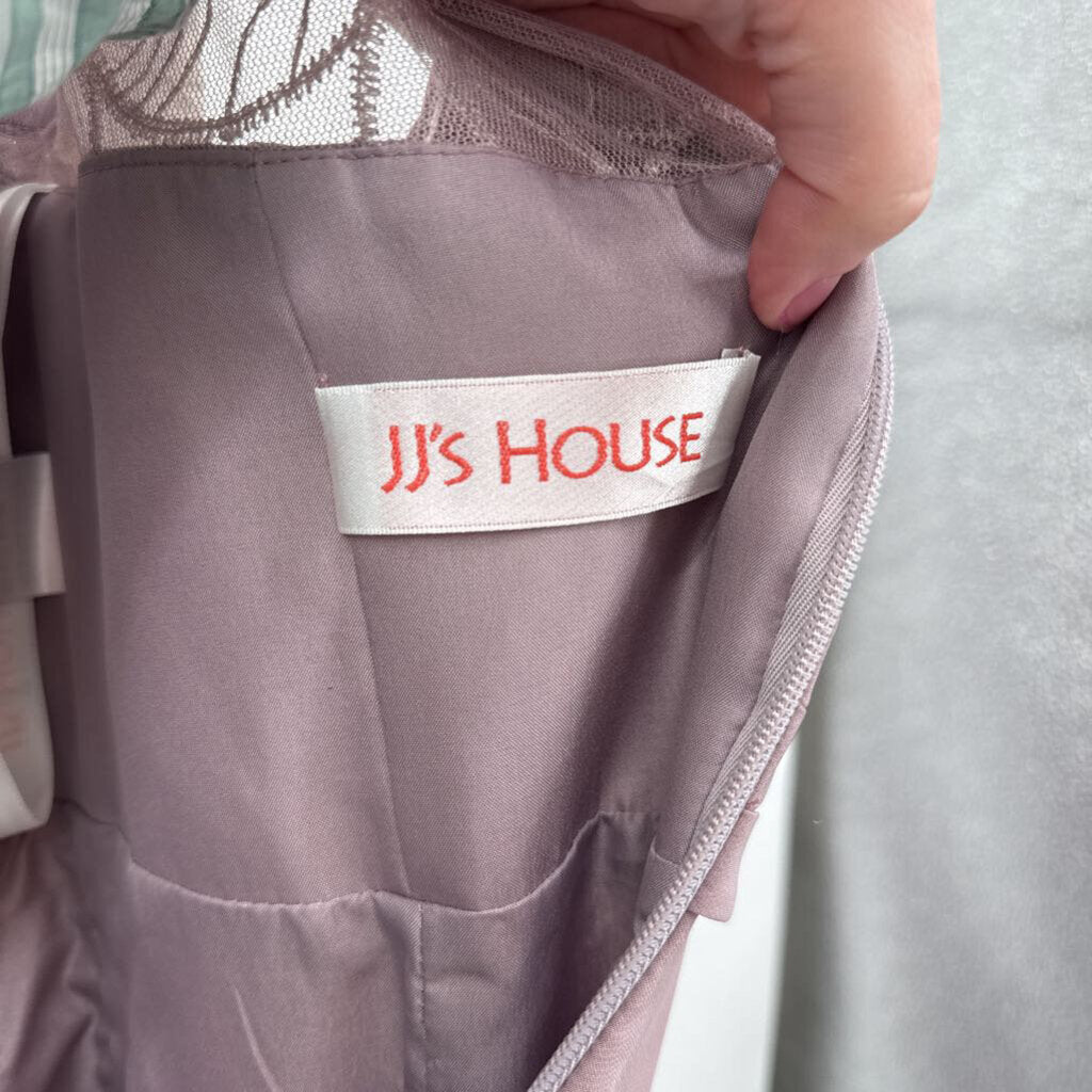 women JJ's House Embroidered Cocktail Mauve Lavender Dress 8