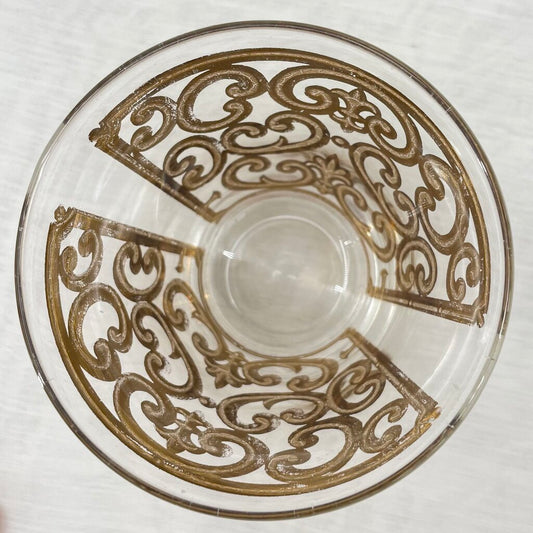 Georges Briard Spanish Gold Signed Tumbler 1960s MCM Dishware