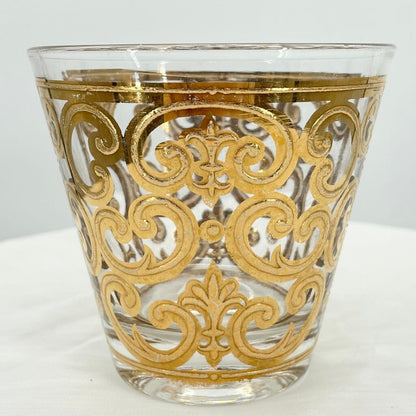Georges Briard Spanish Gold Signed Tumbler 1960s MCM Dishware