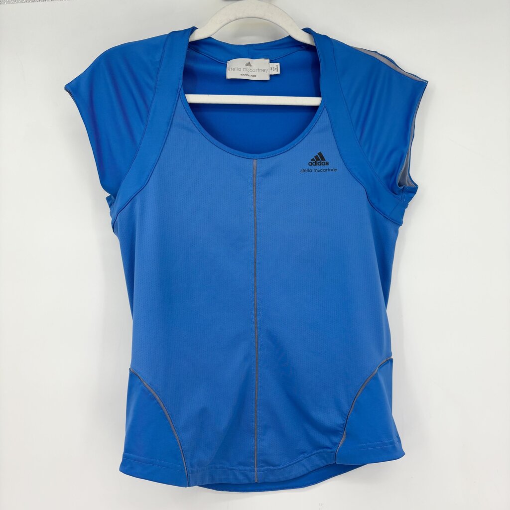 women Adidas by Stella McCartney Short Sleeve Top Blue Activewear 36/6