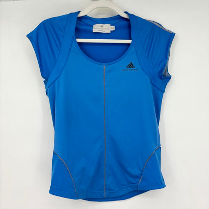 women Adidas by Stella McCartney Short Sleeve Top Blue Activewear 36/6