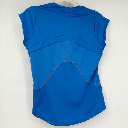 women Adidas by Stella McCartney Short Sleeve Top Blue Activewear 36/6