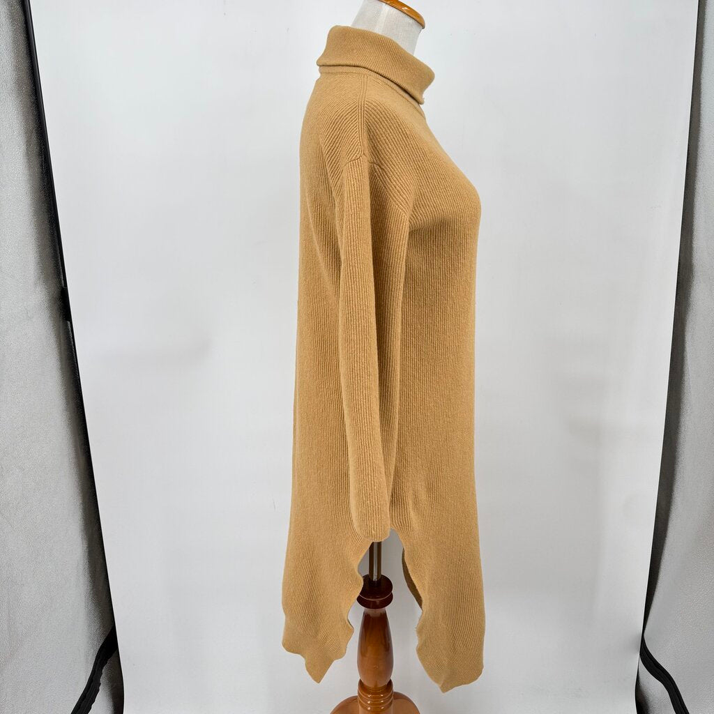women Nanushka Canaan Knit Sweater Dress Camel Brown Dress S