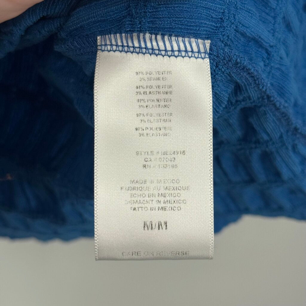 women Eri + Ali - Anthro Textured Button Front Blue Knit Top M