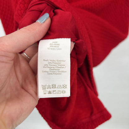 women Boden Textured Solid Pencil Red Dress 6R