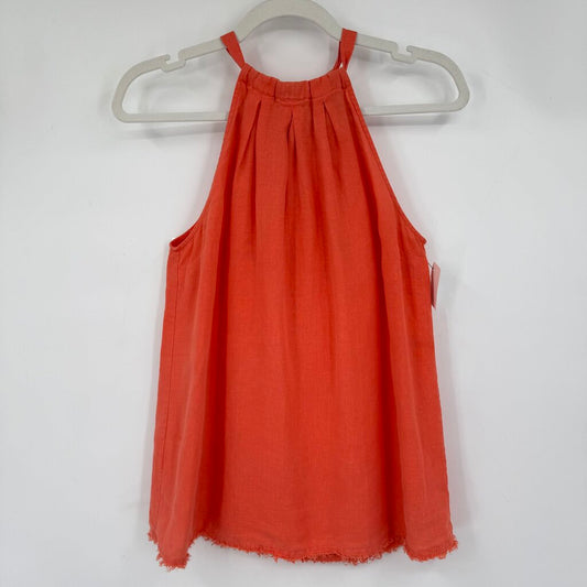 women Tommy Bahama Linen Tank Orange Woven Top S