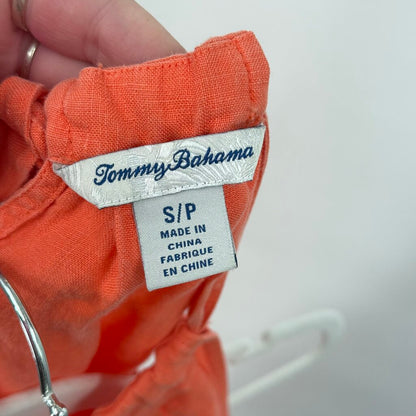 women Tommy Bahama Linen Tank Orange Woven Top S