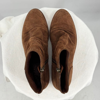 women Kork Ease Suede Ankle Boots Brown Shoes 8M