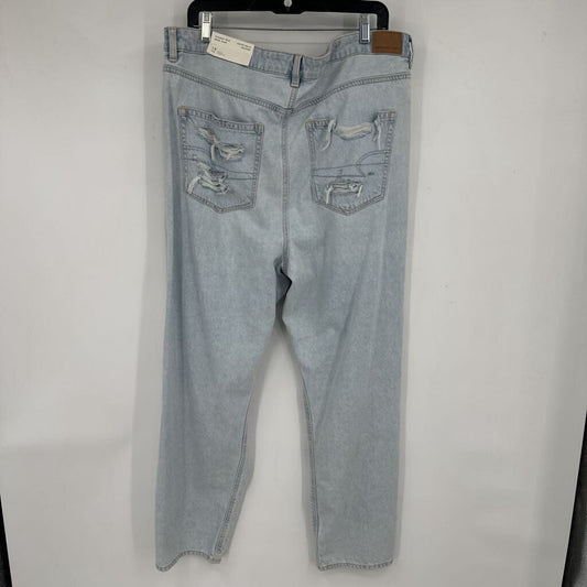 women American Eagle NWT Highest Rise Mom Jean Blue Jeans 18