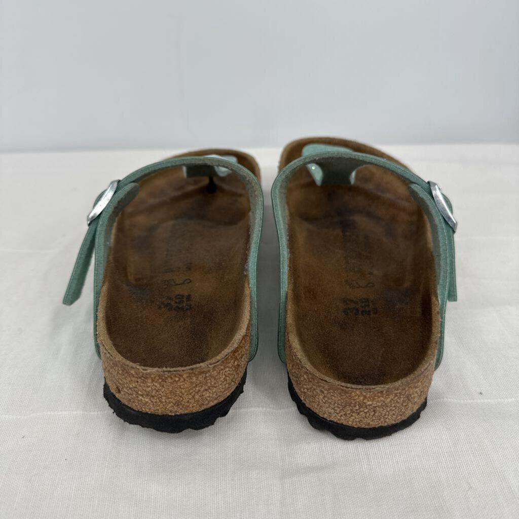 women Birkenstock Cosmic Sparkle Gizeh Sandal Green Shoes 37/6