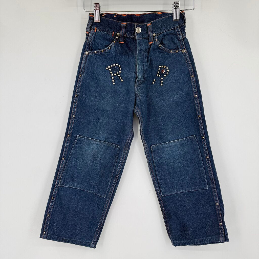 children Roy Rogers Vintage 1950's Denim Jeans Blue Children 6/7
