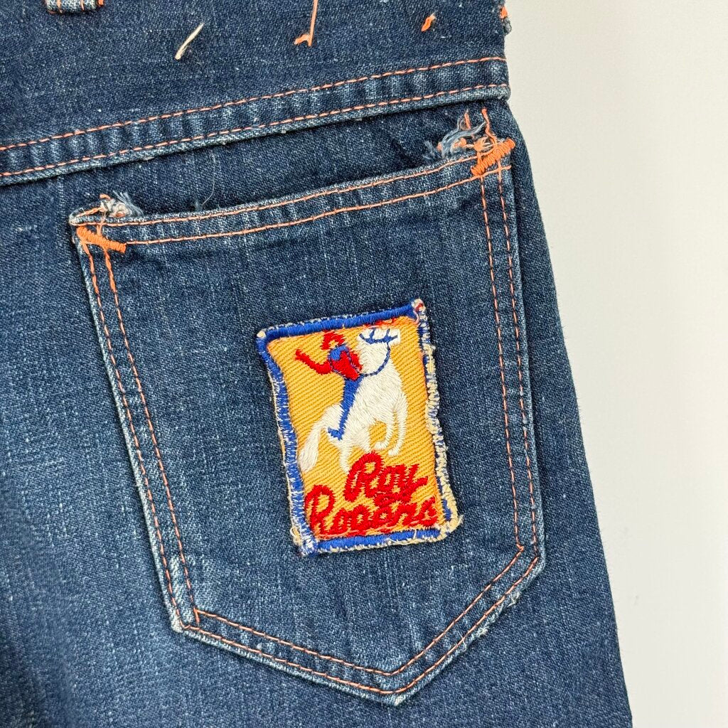 children Roy Rogers Vintage 1950's Denim Jeans Blue Children 6/7