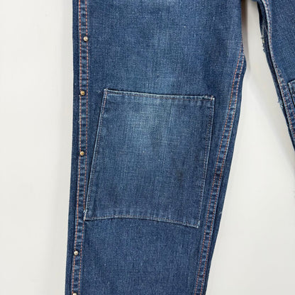 children Roy Rogers Vintage 1950's Denim Jeans Blue Children 6/7