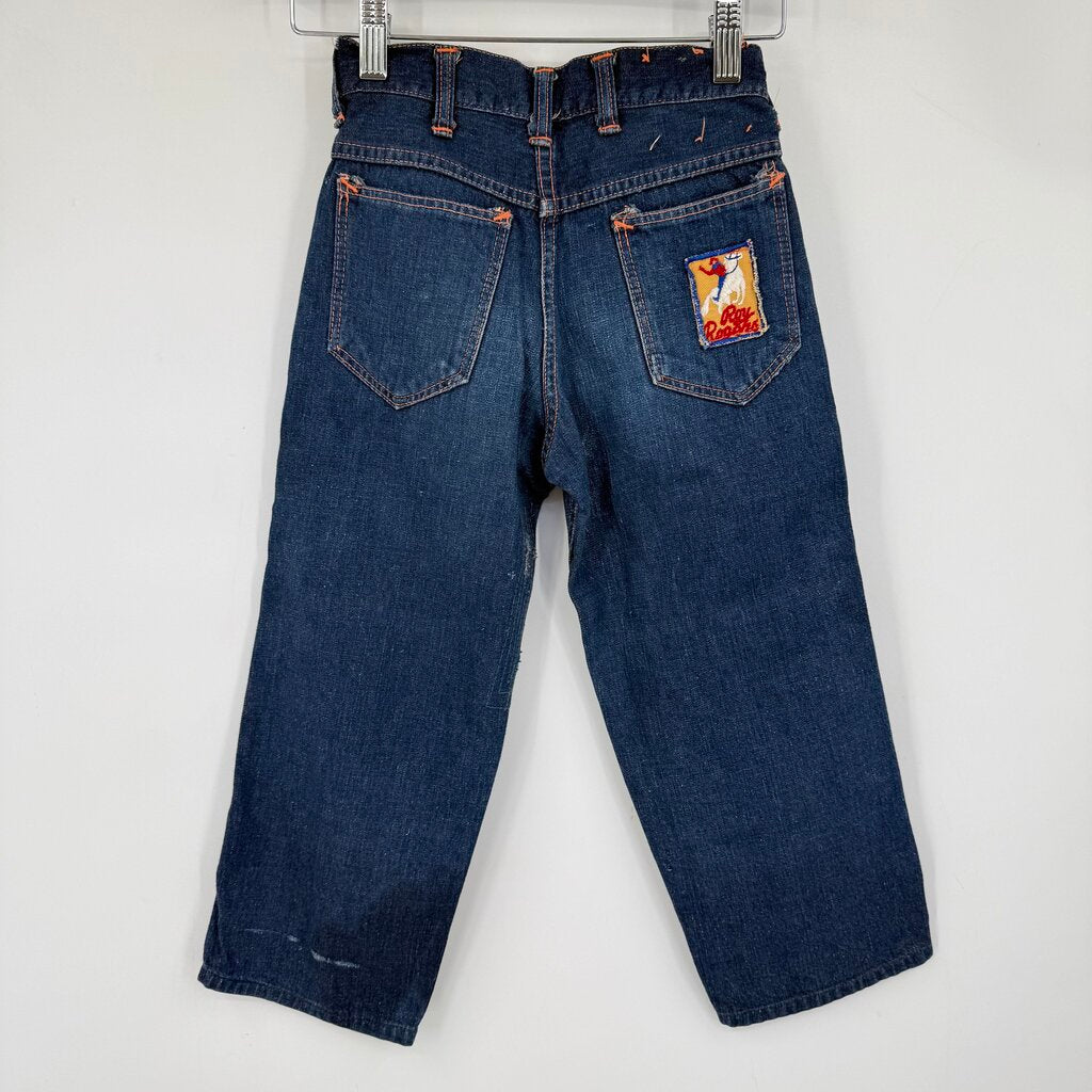 children Roy Rogers Vintage 1950's Denim Jeans Blue Children 6/7