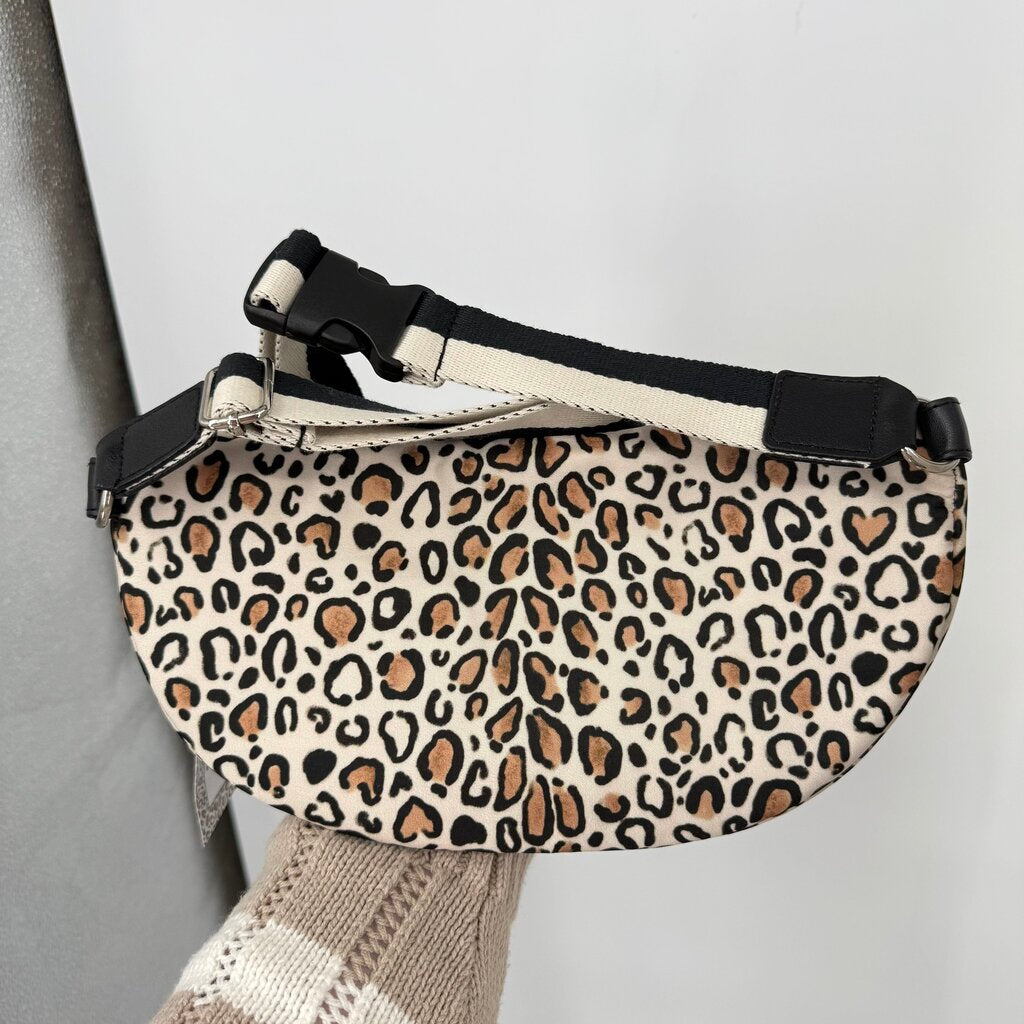 unisex Brighton NWT Wild Cat Belt Bag White Brown Black Purse