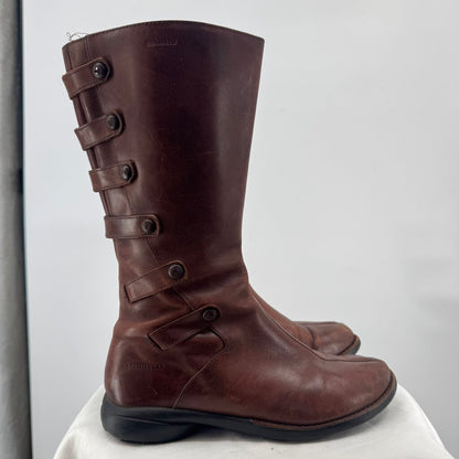 women Merrell Leather Boots Brown Shoes 8.5