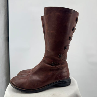 women Merrell Leather Boots Brown Shoes 8.5