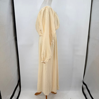 women H&M NWT Lyocell Apricot Cream Dress XS