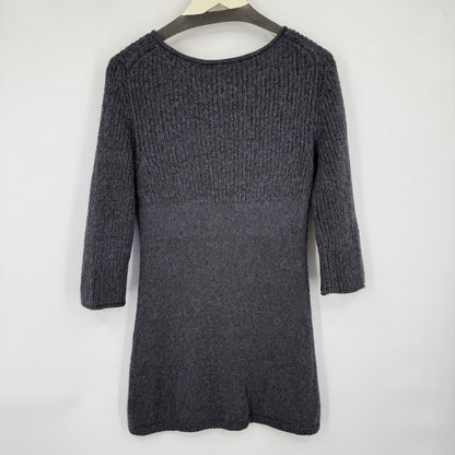 women Moth Alpaca Blend Sweater Dress Gray Dress M