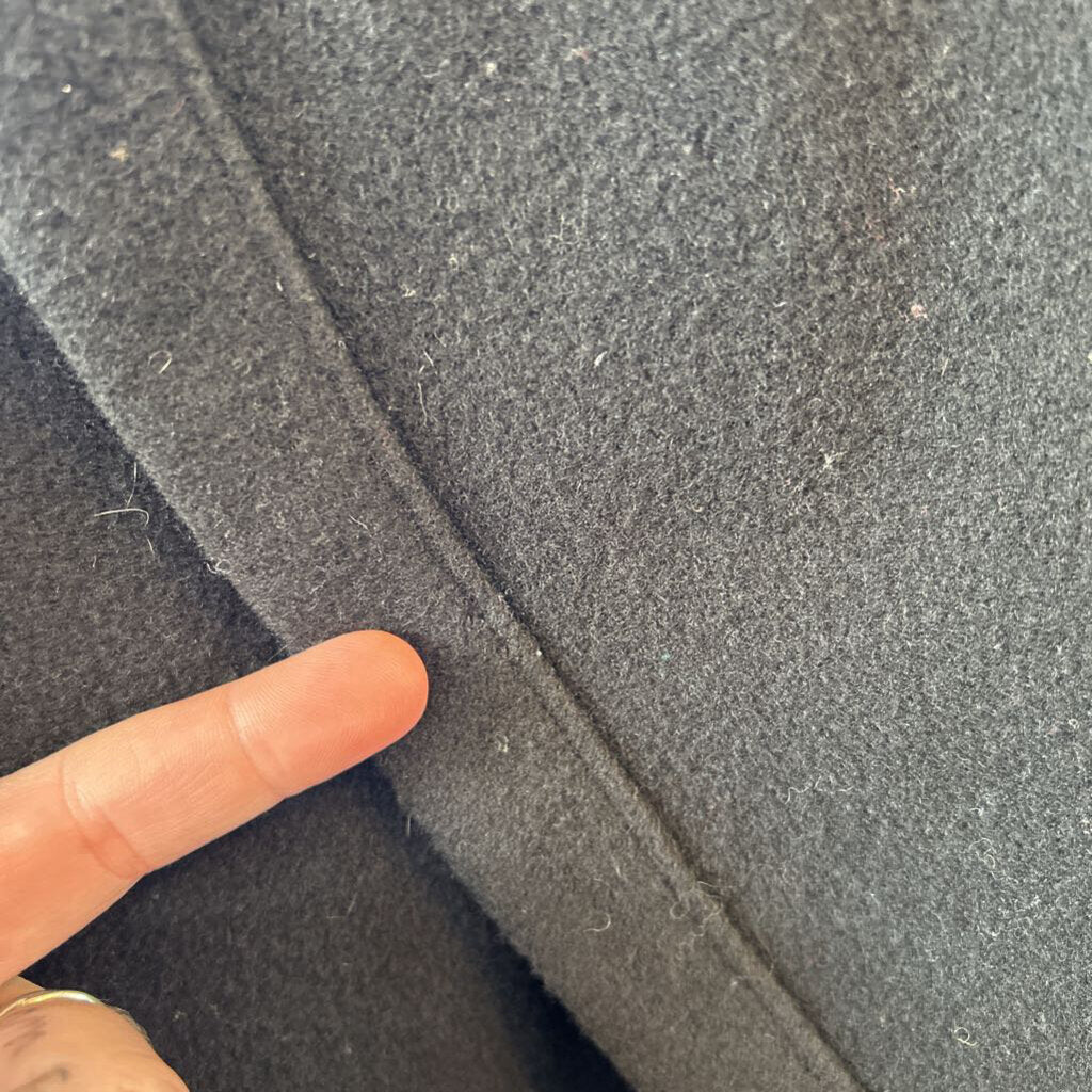 women Bluefish Wool Overcoat Black Coat XL/XXL