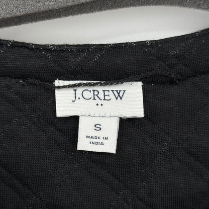 women J. Crew Outlet Diamond Quilted Black Jacket S