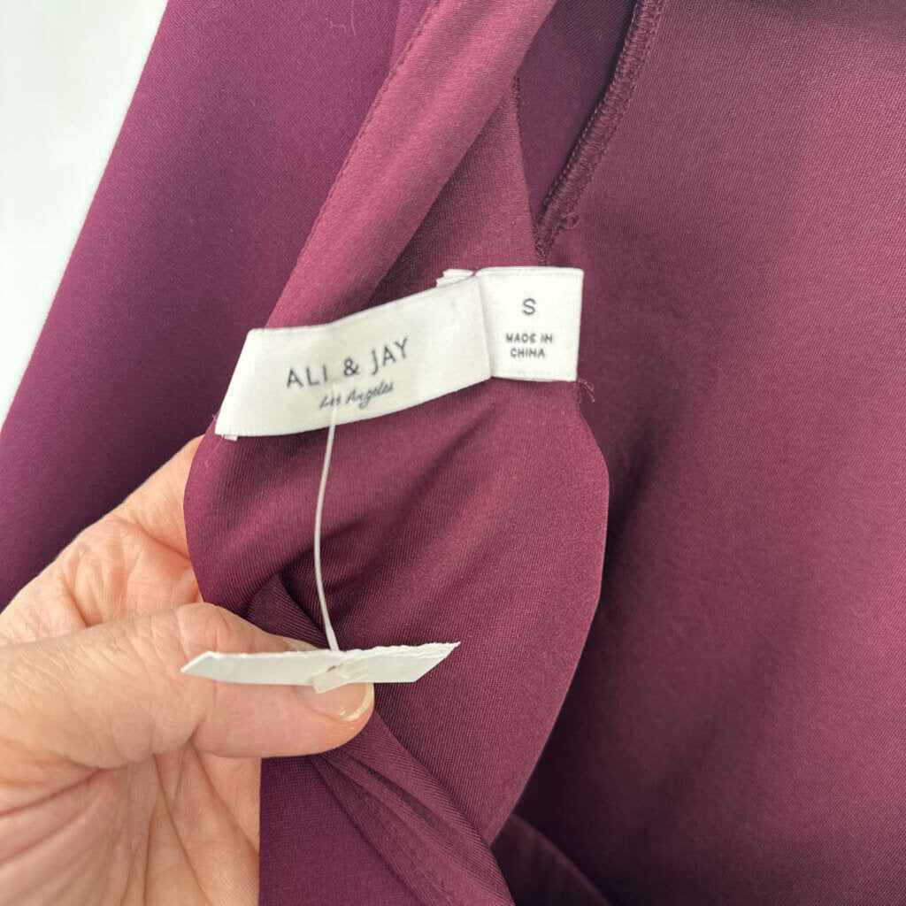women Ali & Jay Zip Back Sheath Plum Purple Dress S