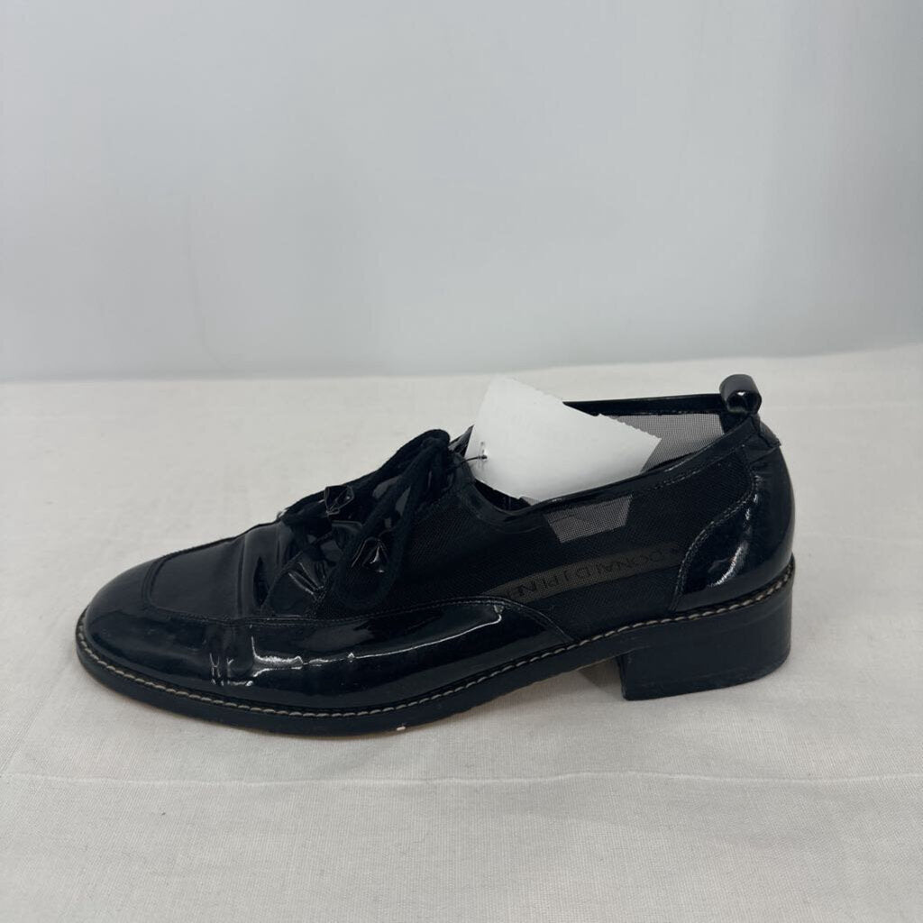 women Donald J Pliner Mesh and Patent Oxford Black Shoes 8