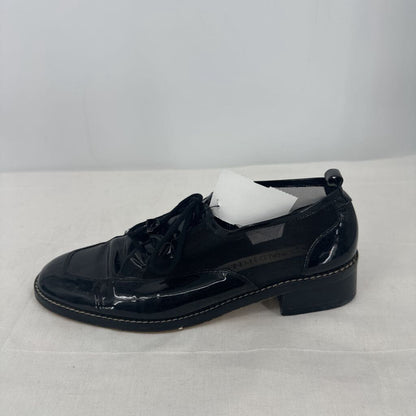 women Donald J Pliner Mesh and Patent Oxford Black Shoes 8