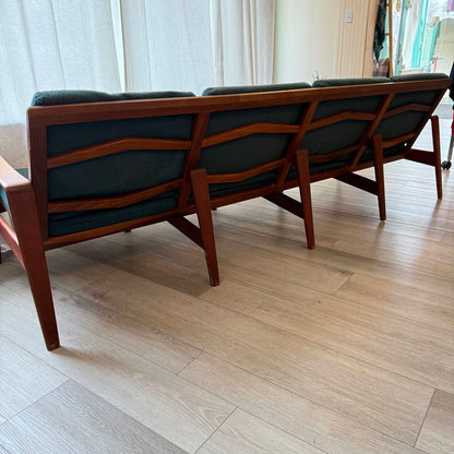 Rare 4-Seater MCM Arne Wahl Iversen Model 35 Teak Sofa Furniture