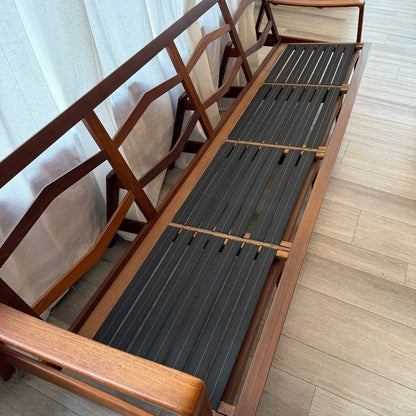 Rare 4-Seater MCM Arne Wahl Iversen Model 35 Teak Sofa Furniture