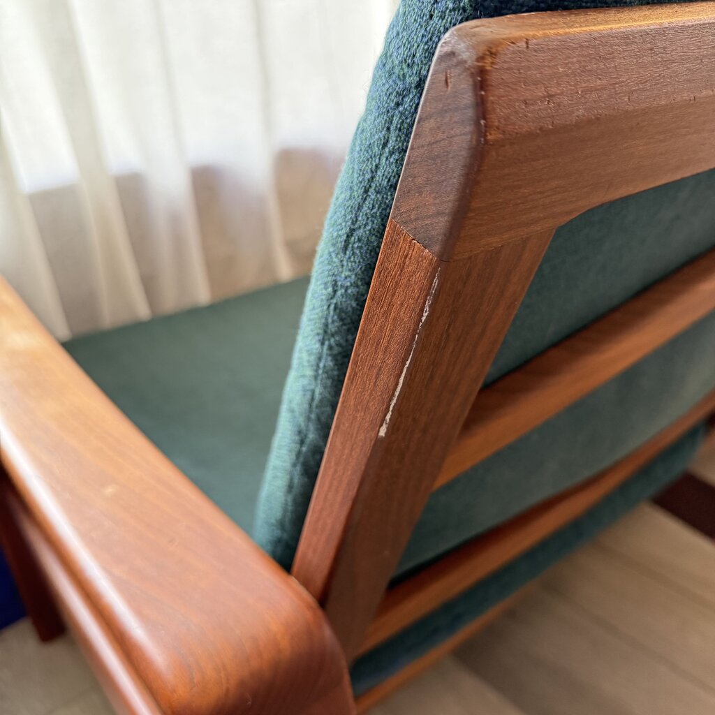 Rare 4-Seater MCM Arne Wahl Iversen Model 35 Teak Sofa Furniture