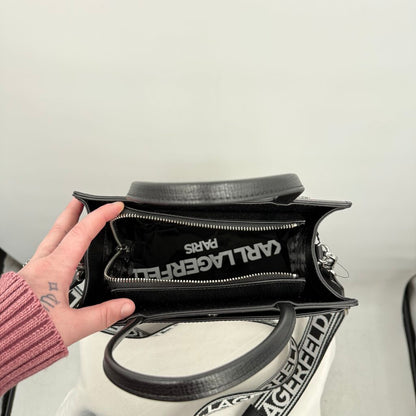 women Karl Lagerfeld NWT Maybelle Satchel Black Purse
