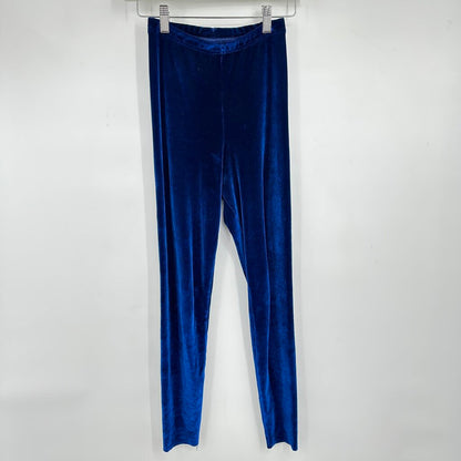 women American Apparel Velour Leggings Blue Pants S