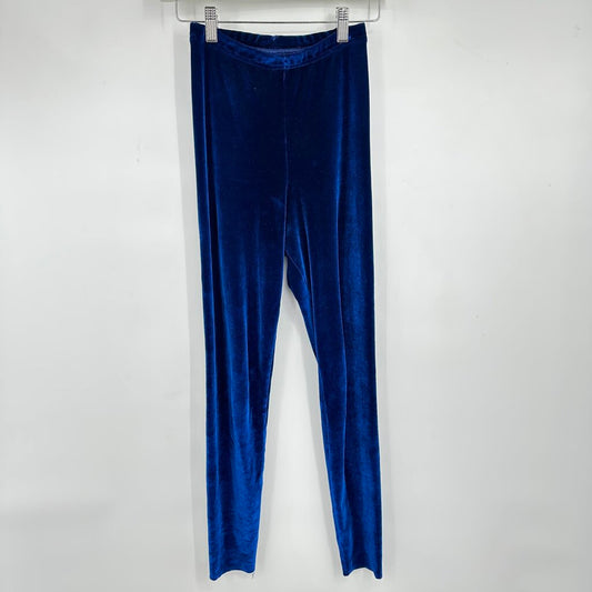 women American Apparel Velour Leggings Blue Pants S