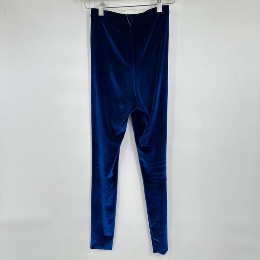 women American Apparel Velour Leggings Blue Pants S