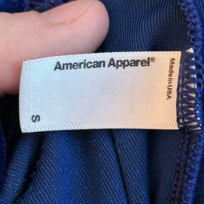 women American Apparel Velour Leggings Blue Pants S