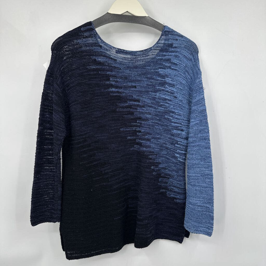 women Nic + Zoe Ombre Blue Sweater M