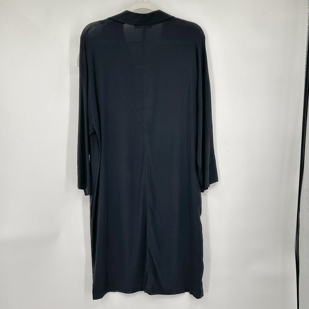 women Vince Johnny Collar Black Dress S