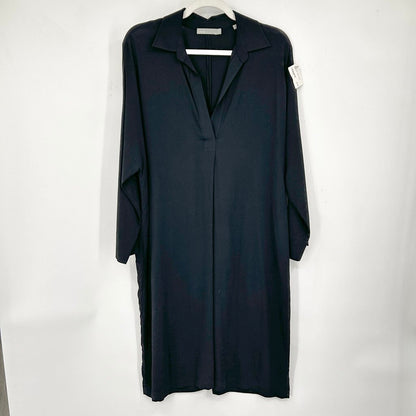 women Vince Johnny Collar Black Dress S