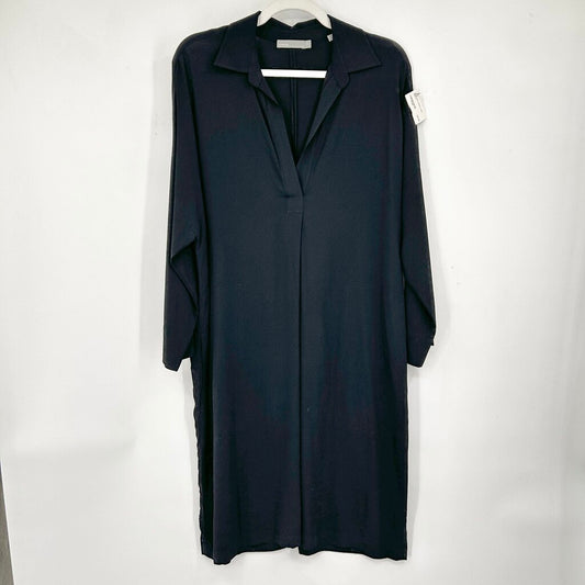 women Vince Johnny Collar Black Dress S