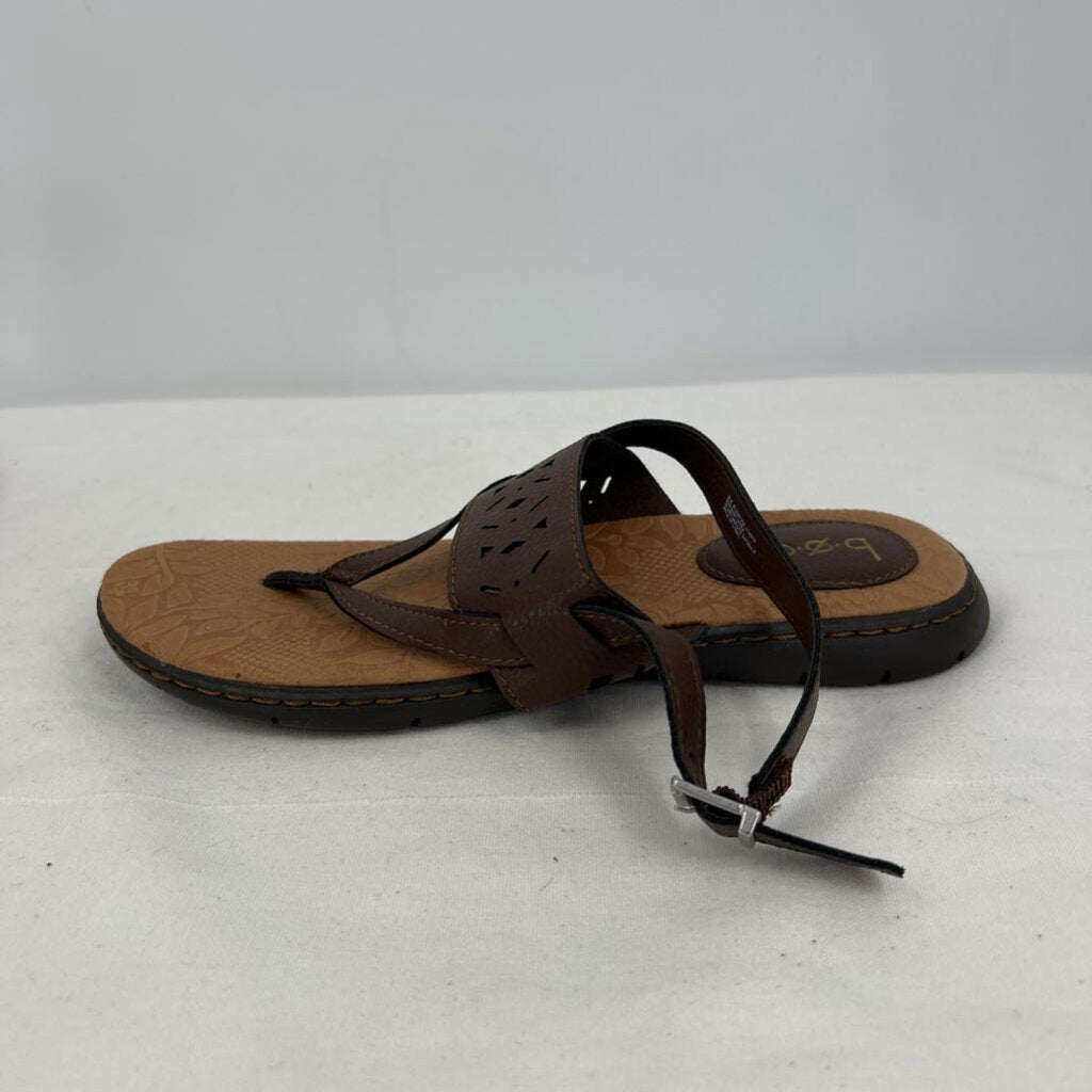 women BOC Laser Cut Sandals Brown Shoes 9