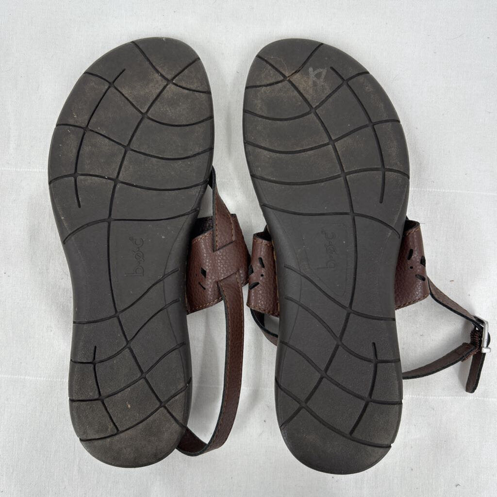 women BOC Laser Cut Sandals Brown Shoes 9
