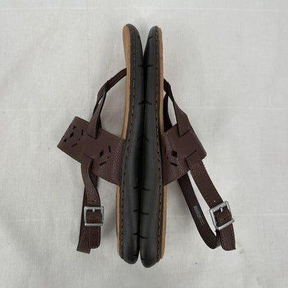 women BOC Laser Cut Sandals Brown Shoes 9