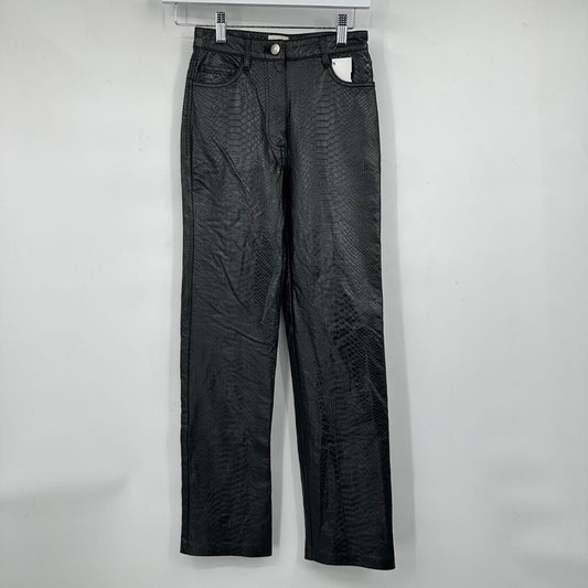 women Wilfred Vegan Python Melina Black Pants 00
