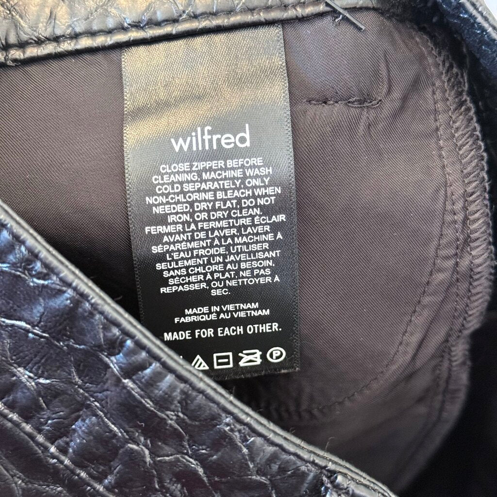 women Wilfred Vegan Python Melina Black Pants 00