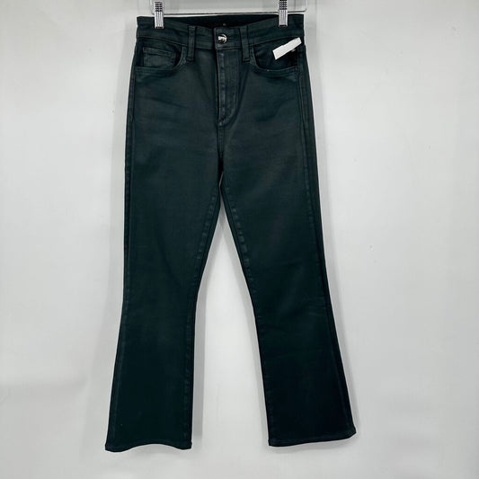 women Joe's Waxed Denim Callie Boot Monteverde Hunter Green Jeans 25/0
