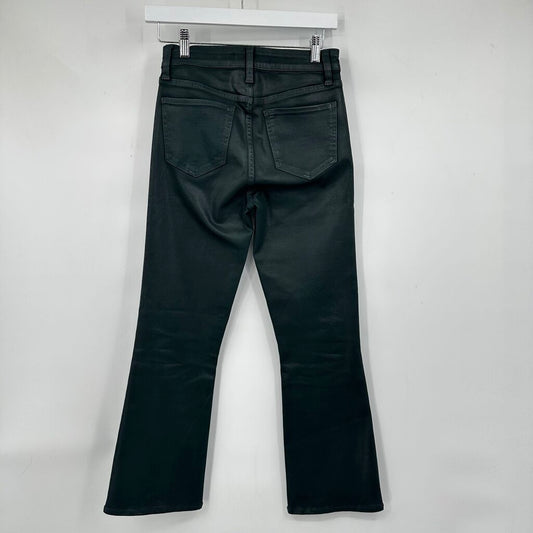 women Joe's Waxed Denim Callie Boot Monteverde Hunter Green Jeans 25/0