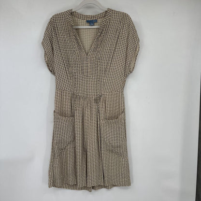 women Lil - Anthro Love Print Cream and Black Dress 8