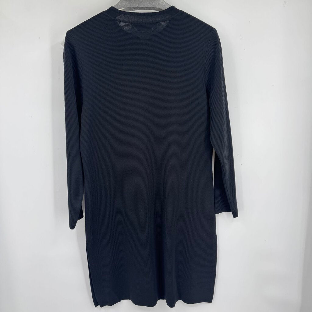 women Misook Duster Cardigan Black Sweater S