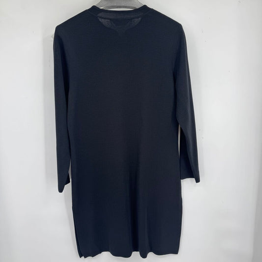 women Misook Duster Cardigan Black Sweater S